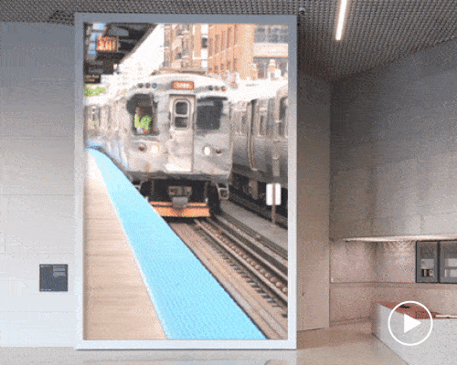 algorithmic installation transforms neighbourhood scenes into impressionist abstractions