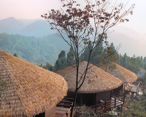 fan life designs first forest RV park in china with scattered cabins in the mountains