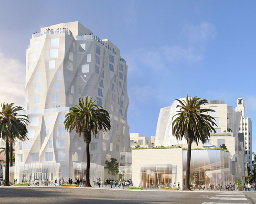 frank gehry revises plans for mixed-use development in santa monica