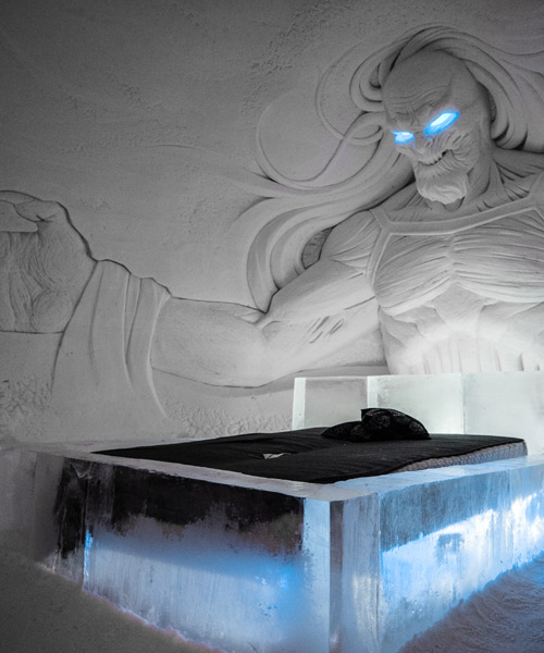HBO nordic and finland snowvillage create 'game of thrones' inspired ice hotel