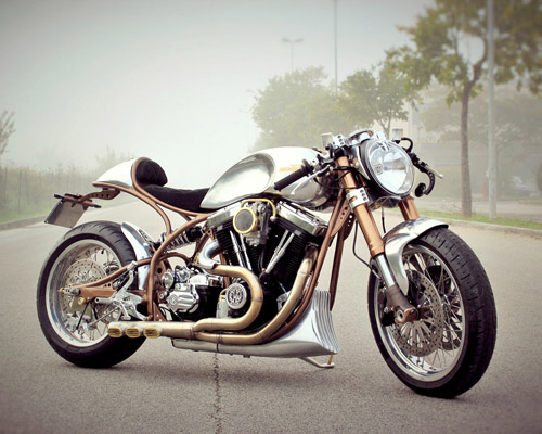 harley-davidson hurakàn custom café racer by FMW motorcycles
