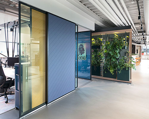 heller designs a flexible office which can be both cellular and open space