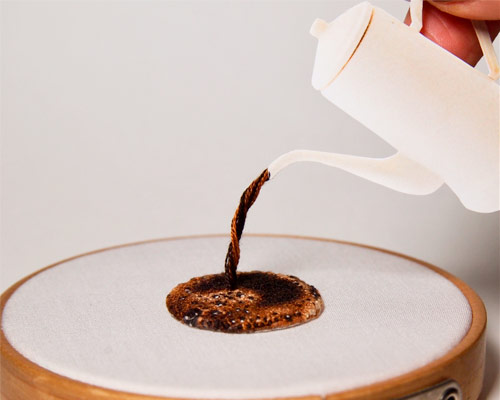 ipnot stitches realistic embroideries of traditional japanese dishes