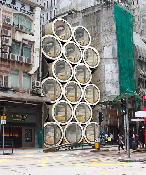 concrete pipes offer space for microhome tube housing of the future