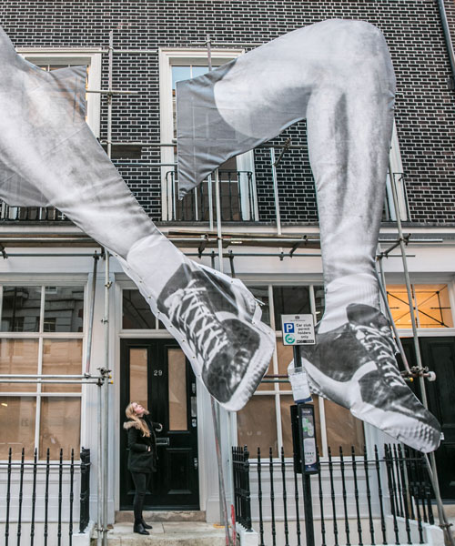 JR's jumping giants inaugurate new gallery space in london