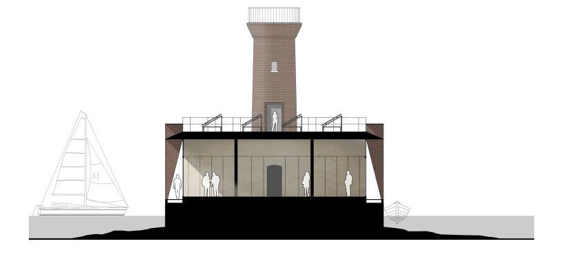 LAD's spignon lighthouse in venice resembles the traditional venetian architecture