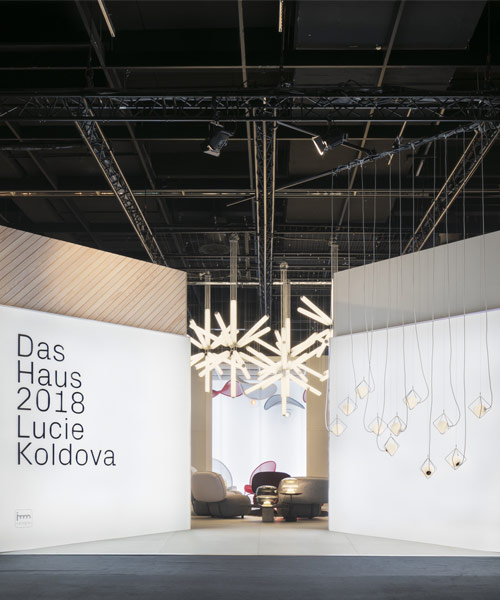 lucie koldova builds space with light for IMM cologne 2018's das haus