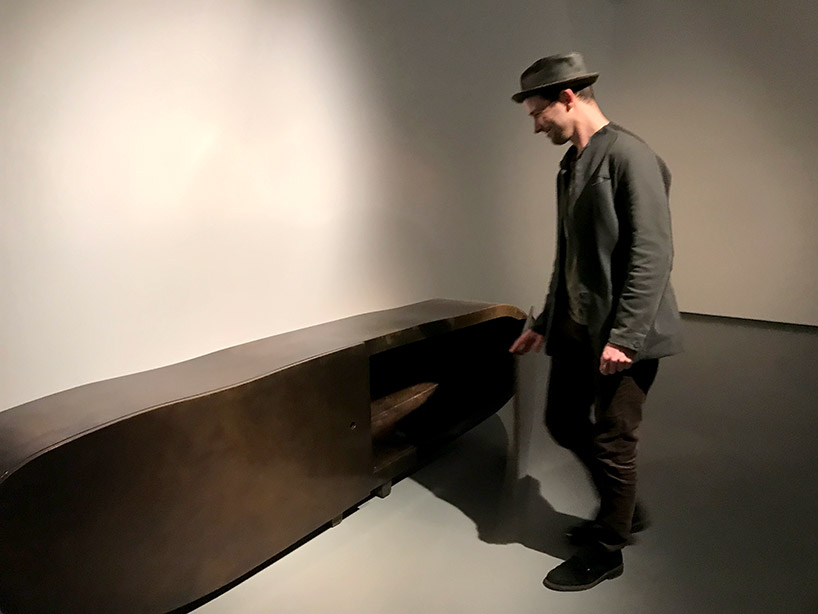 maarten baas discusses furniture of extruded drawings at carpenters workshop gallery