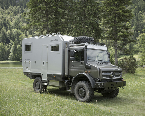 bimobil's mercedes-benz EX 435 adventure mobile travels across the toughest terrain