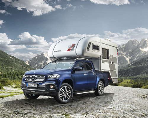 mercedes presents first camper van concepts based on the X-class pickup truck