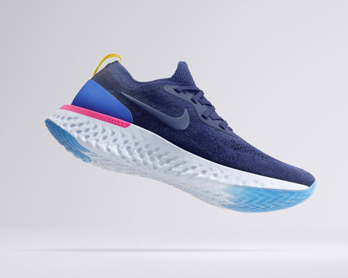 NIKE debuts epic react flyknit sneakers, its first with an all foam bottom