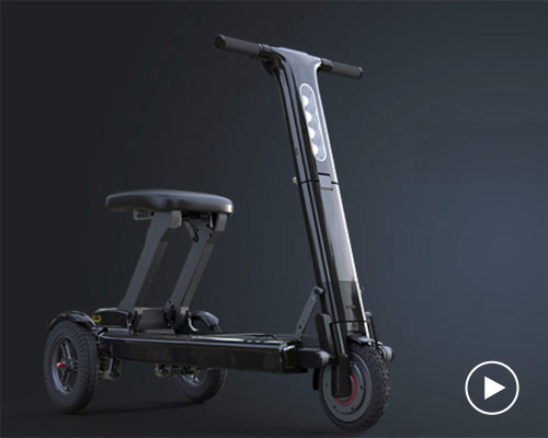 relync's R1 electric scooter folds down to the size of a compact suitcase