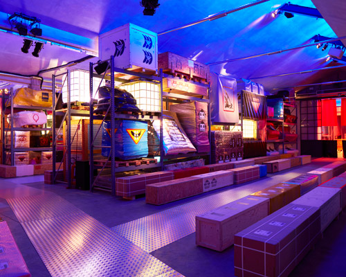 AMO designs hyper-surreal prada showspace for FW18 mens fashion show