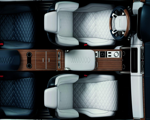 range rover two door SV coupé interior revealed ahead of geneva debut