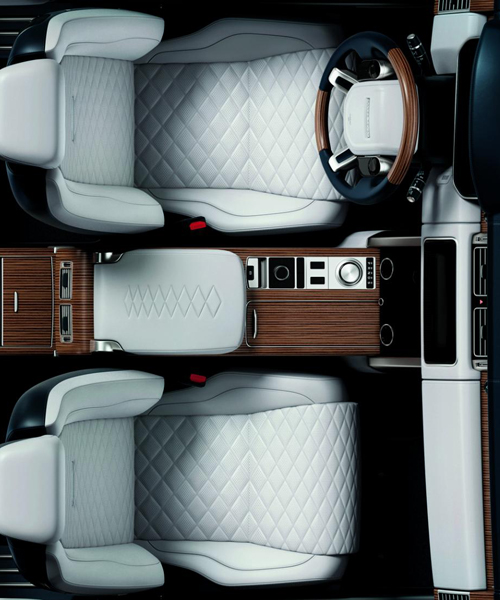 range rover two door SV coupé interior revealed ahead of geneva debut