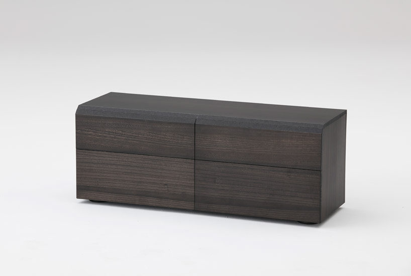 stefan diez crafts colorful kimono cabinets from tropical wood for MEETEE