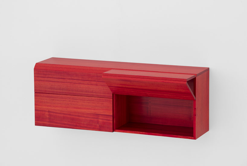 stefan diez crafts colorful kimono cabinets from tropical wood for MEETEE