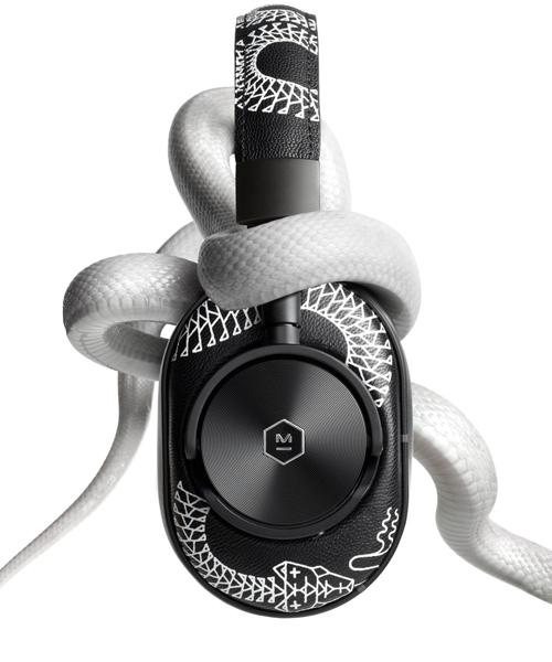 tattooed snakes whisper love poems on scott campbell's master & dynamic headphones