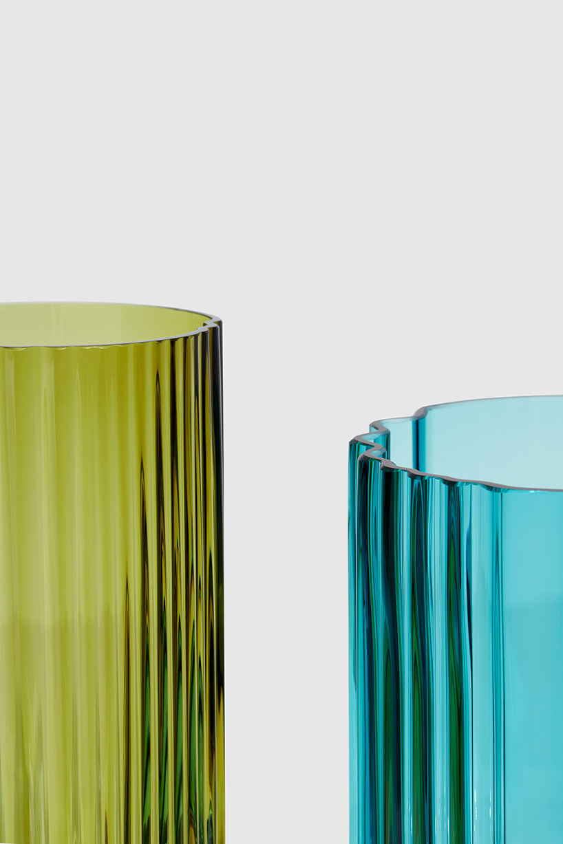 zaha hadid design pulse glassware 2018 collection maison et objet designboom