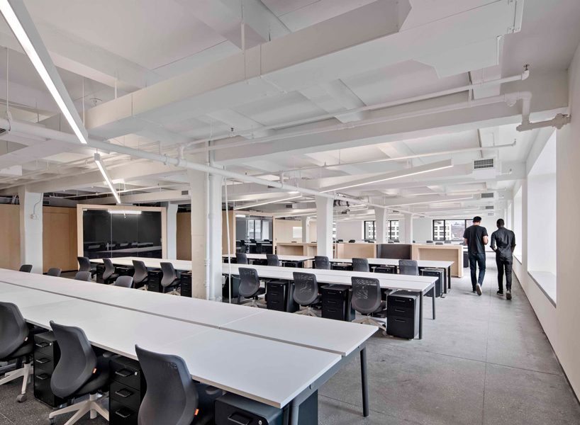 HAO + studio A+H's flexible office in new york allows changing spatial configurations