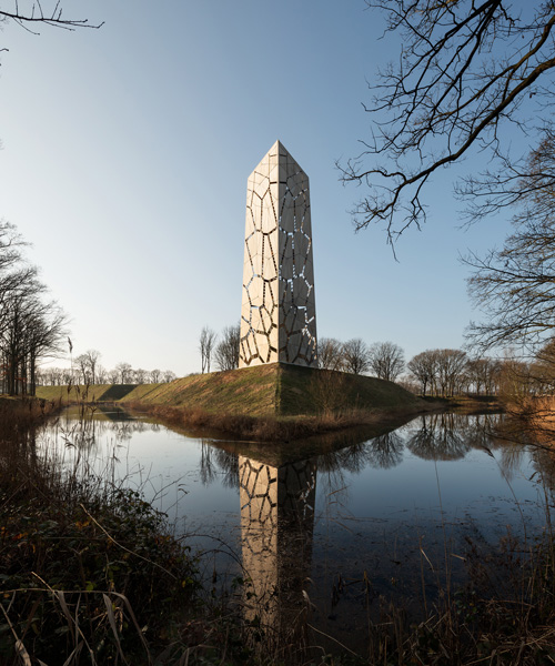 this playful tower in the netherlands allows for more than just a pretty view
