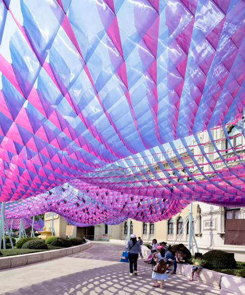 all(zone)'s 'marmalade sky' pavilion provides shade for festivalgoers in thailand