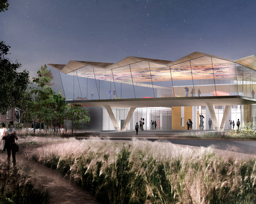studio gang reveals design for arkansas art center