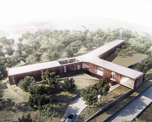 BAD's y-house comprises of three function-oriented volumes in lebanon