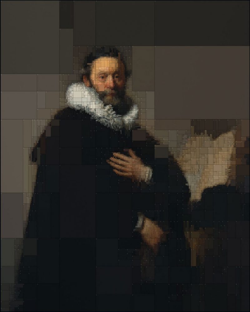 greek artist breathes new life into classic paintings with his RGB-subdivision algorithm