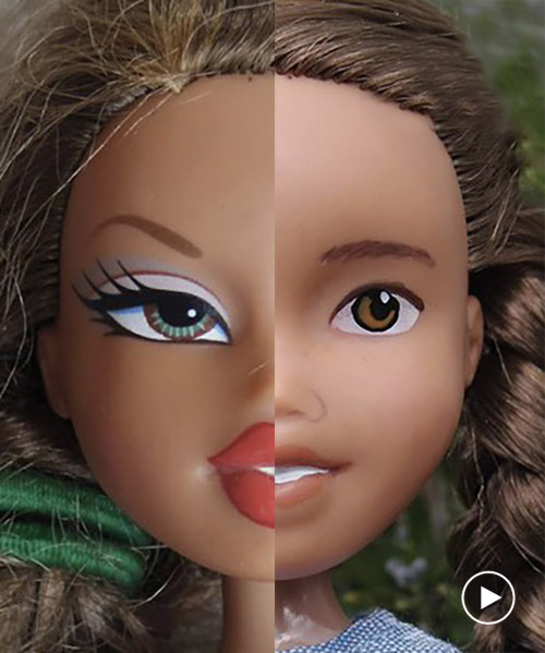 doll hacking redefines beauty standards of barbies and bratz