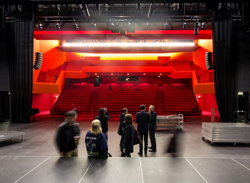 dominique coulon's white volume-stacked theater in france becomes a symbol of the city