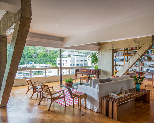 brazilian concrete: a sunny apartment in rio de janeiro by estudio chao