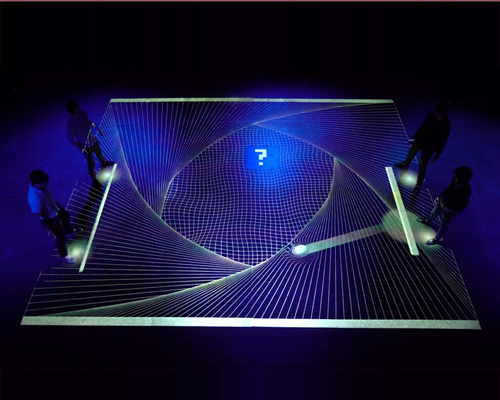 moment factory's grid transforms public space into a life size game of pong