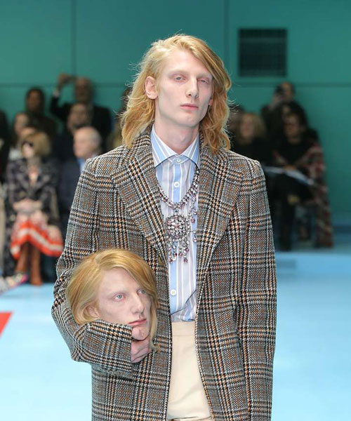 gucci F/W show featured severed baby dragons and a third eye