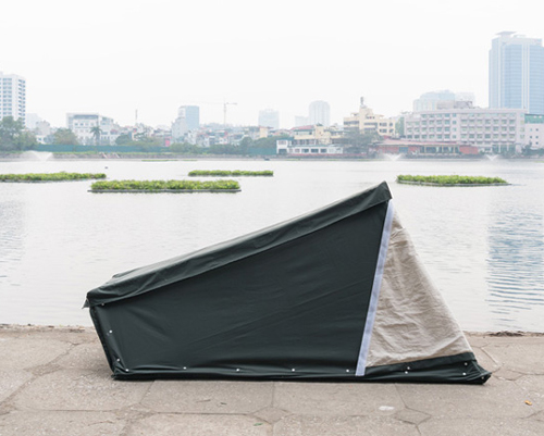 handhome proposes 'made', a shelter for homeless people in vietnam