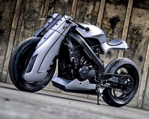 the honda BROS400 custom motorcycle by K-speed