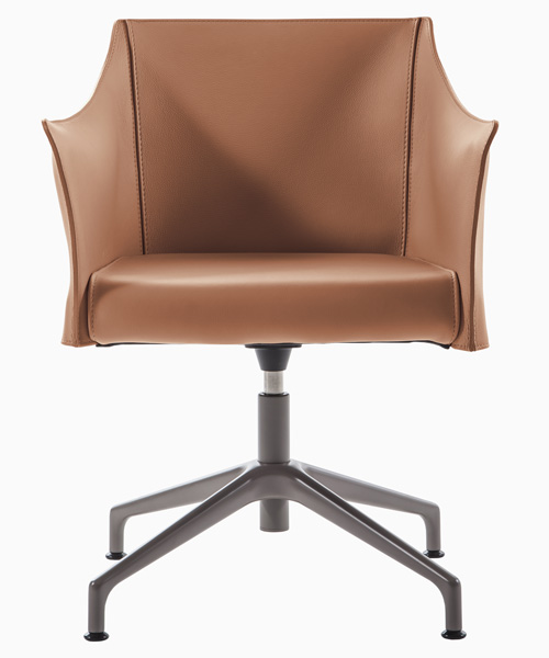 jasper morrison evolves 'cap-chair' into 'o-cap' for cappellini during milan design week