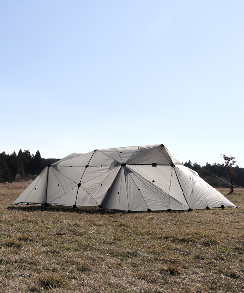 kouichi okamoto debuts outdoor brand 'field record' with adaptable shelter-tent
