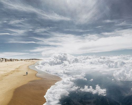 sea of clouds: laurent rosset mixes the sky with the sea