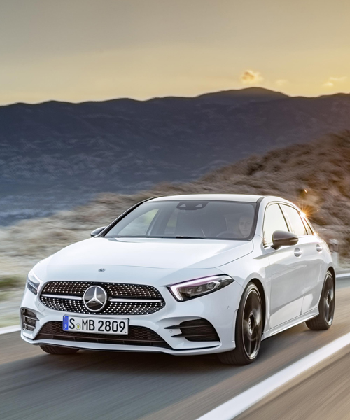 the mercedes A-class redefines modern luxury with a futuristic interior