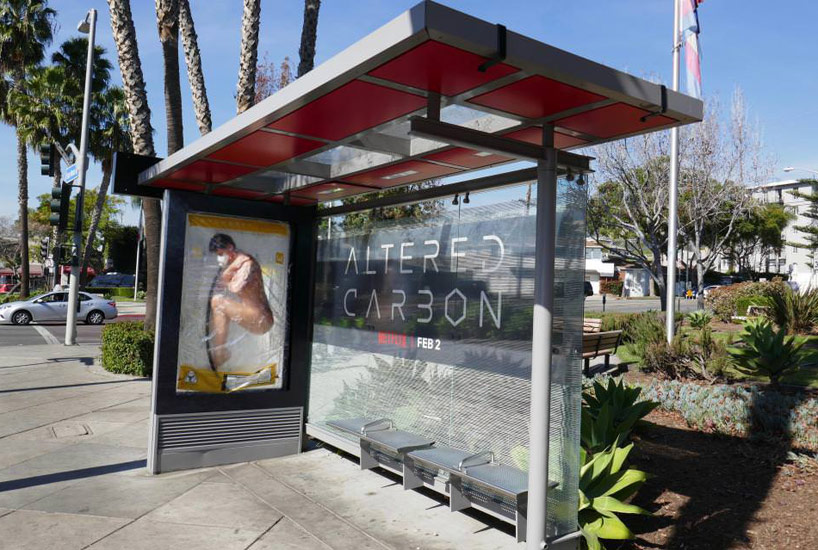 an incubating human creeps out commuters at west hollywood bus stop