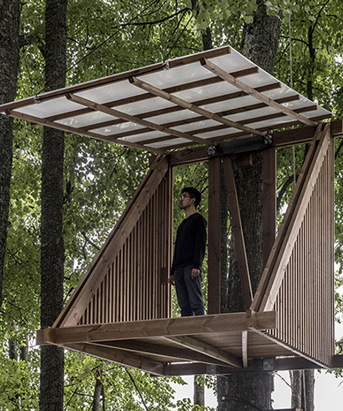 lithuanian woodland island hosts micro home design competition