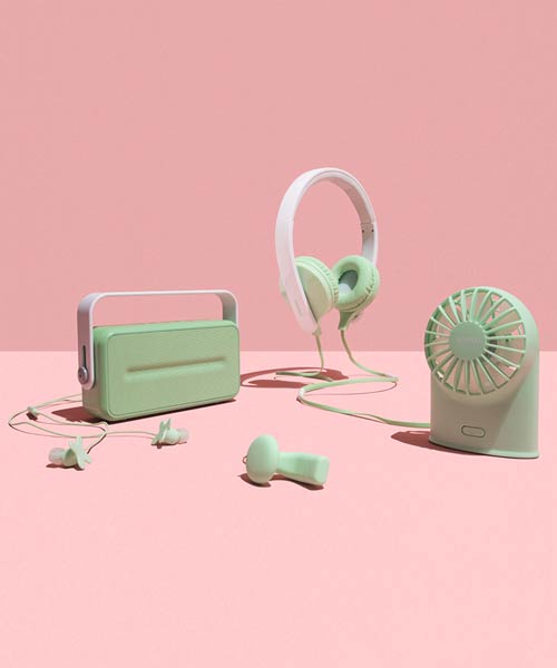 permafrost designs a collection of cute toy-like electronic devices for MINISO