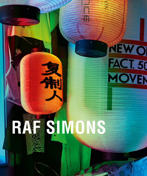 raf simons' SS18 campaign photos are neon symphonies of collaboration