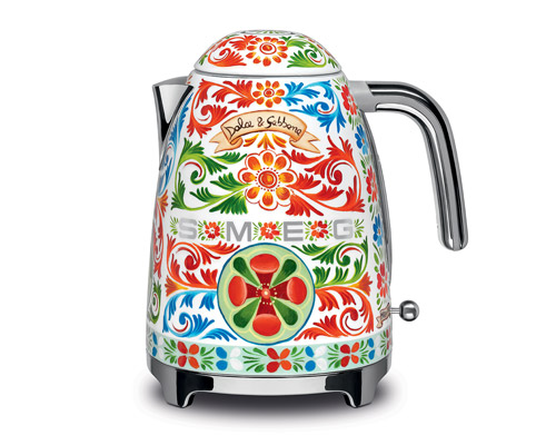 dolce & gabbana's extravagant and unapologetically sicilian kitchenware with smeg