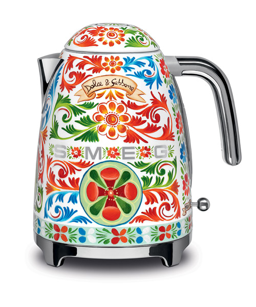 dolce & gabbana's extravagant and unapologetically sicilian kitchenware with smeg