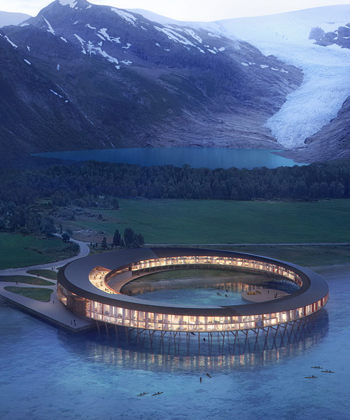 snøhetta plans 'svart', an energy positive hotel in the arctic circle