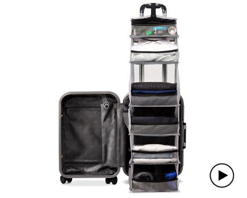 solgaard's lifepack suitcase is a carry-on closet