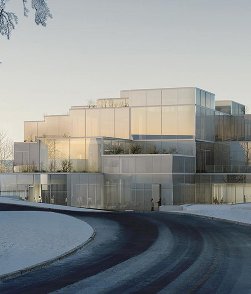 sou fujimoto to build learning center of stacked cubes for swiss university