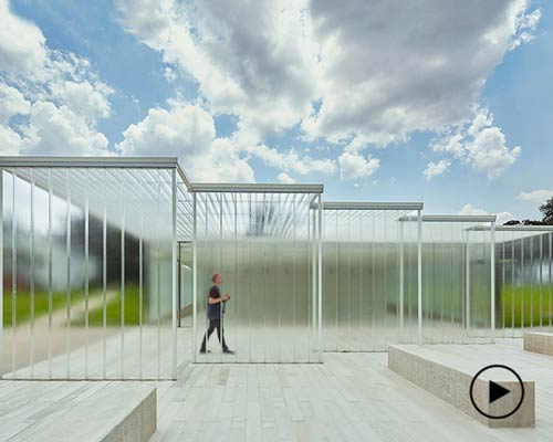 trahan architects' magnolia mound visitors center in the US emphasizes the site's significance